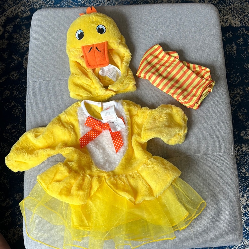 Duck Halloween costume with tutu - “infant” size, 6-12 months